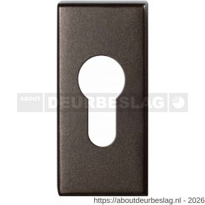 GPF Bouwbeslag Anastasius GPF1101.A1 cilinderrozet rechthoekig 70x32x10 mm Dark blend - R21019986 - afbeelding 1