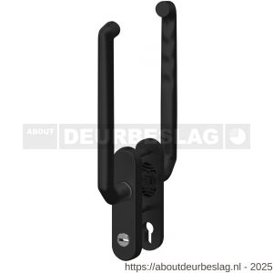 Cubic Colors hefschuifdeurbeslag set 5 zwart greep-greep PC69 SKG** kerntrekbeveiliging zwart - R21012762 - afbeelding 1