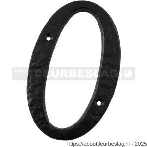 Kirkpatrick KP1979 huisnummer 0 152 mm smeedijzer zwart - R21003486 - afbeelding 1