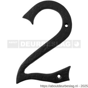 Kirkpatrick KP1979 huisnummer 2 152 mm smeedijzer zwart - R21003484 - afbeelding 1