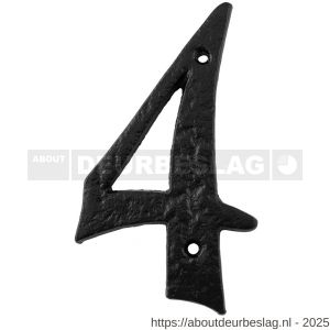 Kirkpatrick KP1979 huisnummer 4 152 mm smeedijzer zwart - R21003495 - afbeelding 1
