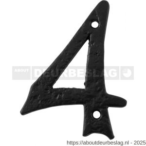 Kirkpatrick KP1978 huisnummer 4 101 mm smeedijzer zwart - R21003469 - afbeelding 1