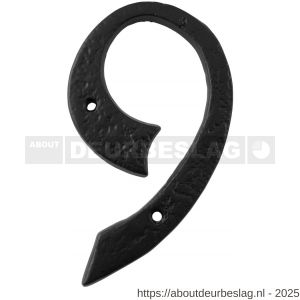 Kirkpatrick KP1979 huisnummer 9 152 mm smeedijzer zwart - R21003490 - afbeelding 1