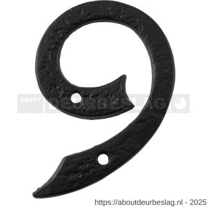 Kirkpatrick KP1978 huisnummer 9 101 mm smeedijzer zwart - R21003474 - afbeelding 1
