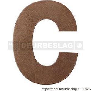 GPF Bouwbeslag Anastasius GPF9800.A2.0116-c letter C 116 mm Bronze blend - R21010902 - afbeelding 1