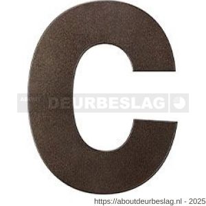 GPF Bouwbeslag Anastasius GPF9800.A1.0116-c letter C 116 mm Dark blend - R21010858 - afbeelding 1