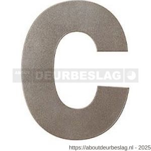 GPF Bouwbeslag Anastasius GPF9800.A3.0116-c letter C 116 mm Mocca blend - R21010946 - afbeelding 1