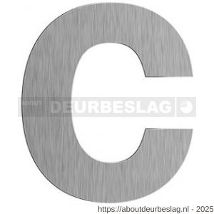 GPF Bouwbeslag RVS GPF9800.09.0116-c letter C 116 mm RVS geborsteld - R21010726 - afbeelding 1