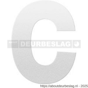 GPF Bouwbeslag ZwartWit GPF9800.62.0116-c letter C 116 mm wit - R21010814 - afbeelding 1