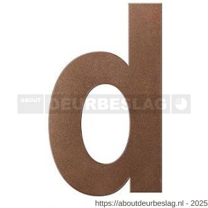 GPF Bouwbeslag Anastasius GPF9800.A2.0156-d letter D 156 mm Bronze blend - R21010914 - afbeelding 1