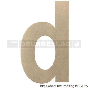 GPF Bouwbeslag Anastasius GPF9800.A4.0156-d letter D 156 mm Champagne blend - R21011002 - afbeelding 1