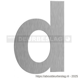 GPF Bouwbeslag RVS GPF9800.09.0156-d letter D 156 mm RVS geborsteld - R21010738 - afbeelding 1