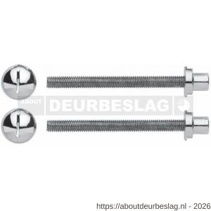 Mandelli1953 Kit 2 bevestiging enkelzijdig door deur mat nikkel - R21019927 - afbeelding 1