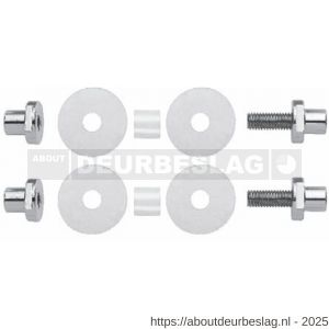 Mandelli1953 Kit 7 bevestiging dubbelzijdig door deur voor glazen deuren - R21019930 - afbeelding 1