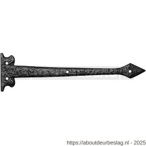 Kirkpatrick KP0641 sierheng zonder scharnier 345x90 mm smeedijzer zwart - R21000042 - afbeelding 1
