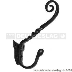 Kirkpatrick KP0740 jashaak en hoedhaak 135 mm smeedijzer zwart - R21005201 - afbeelding 1