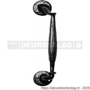 Kirkpatrick KP0807 LS deurgreep 266x57 mm linkswijzend smeedijzer zwart - R21003200 - afbeelding 1