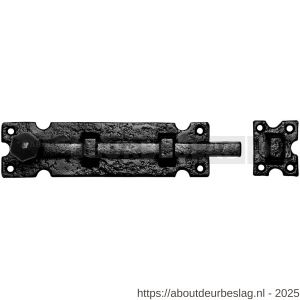 Kirkpatrick KP0812 deurschuif 279x57 mm smeedijzer zwart - R21000112 - afbeelding 1