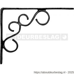 Kirkpatrick KP0813 plankdrager 228x177 mm smeedijzer zwart - R21000018 - afbeelding 1