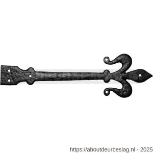 Kirkpatrick KP0820 sierheng zonder scharnier 406x110 mm smeedijzer zwart - R21000055 - afbeelding 1