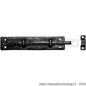Kirkpatrick KP0830 deurschuif met krul 101x32 mm smeedijzer zwart - R21000115 - afbeelding 1