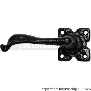 Kirkpatrick KP0879L deurkruk gatdeel op rozet 50x50 mm linkswijzend smeedijzer zwart - R21000400 - afbeelding 1