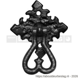 Kirkpatrick KP0996 ladering 45 mm op rozet 41x41 mm smeedijzer zwart - R21005315 - afbeelding 1