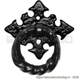 Kirkpatrick KP0997 ladering 40 mm op rozet 55 mm smeedijzer zwart - R21005316 - afbeelding 1