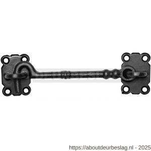 Kirkpatrick KP1011 kajuithaak zonder decorringen 305 mm smeedijzer zwart - R21000004 - afbeelding 1