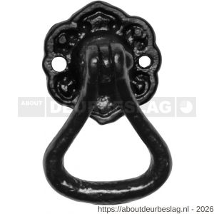 Kirkpatrick KP1013 ladering 35x30 mm op rozet 35 mm smeedijzer zwart - R21005317 - afbeelding 1