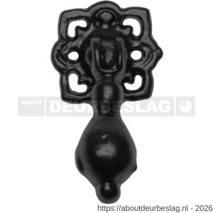 Kirkpatrick KP1018 ladetrekker 35 mm op rozet 30x30 mm smeedijzer zwart - R21005246 - afbeelding 1