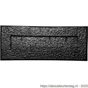 Kirkpatrick KP1083 briefplaat buitenmaat 352x127 mm opening 275x62 mm smeedijzer zwart - R21000199 - afbeelding 1