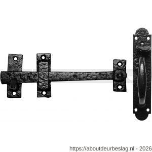 Kirkpatrick KP1145 boerenklinkstel-lichter 216 mm greep 177x38 mm smeedijzer zwart - R21000089 - afbeelding 1