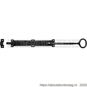 Kirkpatrick KP1149 staartschuif 540 mm op plaat 304x50 mm smeedijzer zwart - R21000111 - afbeelding 1