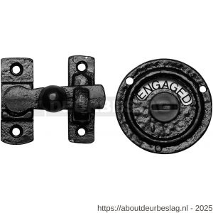Kirkpatrick KP1150 toiletsluiting rond 70x65 mm smeedijzer zwart - R21008717 - afbeelding 1