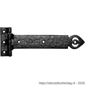 Kirkpatrick KP1161 heng met scharnier 304x105 mm smeedijzer zwart - R21000061 - afbeelding 1