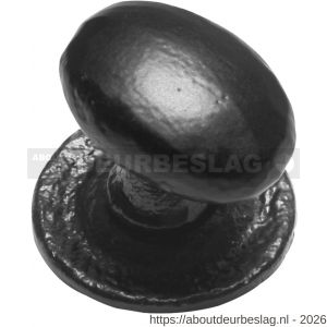 Kirkpatrick KP1195 meubelknop 35 mm rozet 38 mm smeedijzer zwart - R21005320 - afbeelding 1