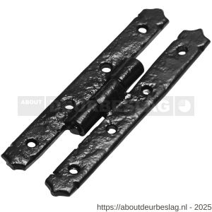 Kirkpatrick KP1558 scharnier 101x35 mm smeedijzer zwart - R21000071 - afbeelding 1
