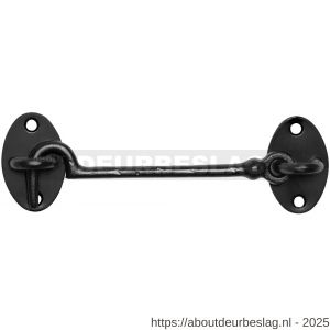 Kirkpatrick KP1637 kajuithaak 102 mm smeedijzer zwart - R21000013 - afbeelding 1