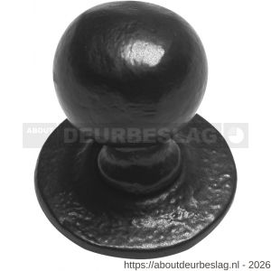 Kirkpatrick KP1949 meubelknop 25 mm op rozet 38 mm smeedijzer zwart - R21005322 - afbeelding 1