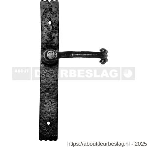 Kirkpatrick KP2459 BB56 deurkruk op schild 266x38 mm BB56 smeedijzer zwart - R21002896 - afbeelding 1
