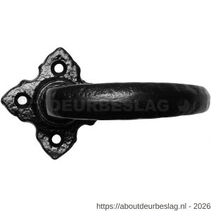 Kirkpatrick KP2471R deurkruk gatdeel op rozet 50x50 mm rechtswijzend smeedijzer zwart - R21000403 - afbeelding 1