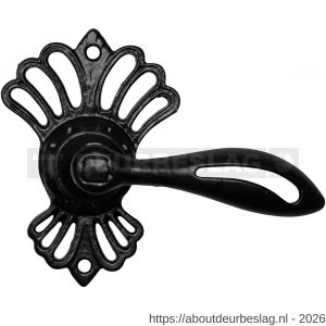 Kirkpatrick KP2565 deurkruk op rozet 102x70 mm smeedijzer zwart - R21002943 - afbeelding 1