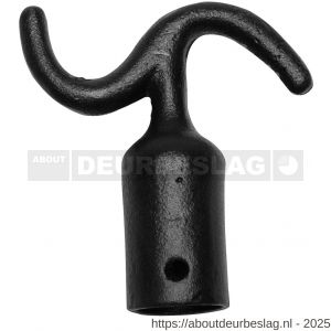 Kirkpatrick KP2705 stokhaak 25 mm smeedijzer zwart - R21005175 - afbeelding 1