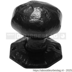 Kirkpatrick KP3056 knopkruk 55 mm op rozet 58 mm vast smeedijzer zwart - R21003057 - afbeelding 1