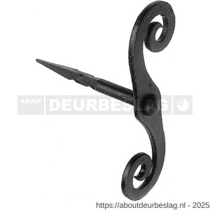 Kirkpatrick KP3475 luikvastzetter 152x51 mm smeedijzer zwart - R21000103 - afbeelding 1