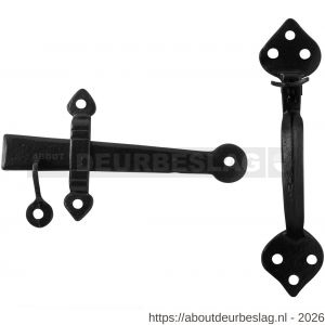 Kirkpatrick KP6056 boerenklinkstel 185 mm smeedijzer zwart - R21006057 - afbeelding 1