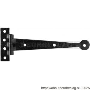 Kirkpatrick KP6057-09 heng met scharnier 255 mm smeedijzer zwart - R21006058 - afbeelding 1