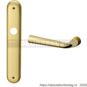 Mandelli1953 S100L blind Start deurkruk gatdeel op langschild blind linkswijzend messing gepolijst-mat messing - R21019904 - afbeelding 1