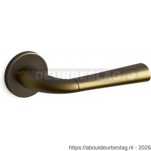 Mandelli1953 S101R Start deurkruk gatdeel op rozet 51x6 mm rechtswijzend mat brons - R21009956 - afbeelding 1